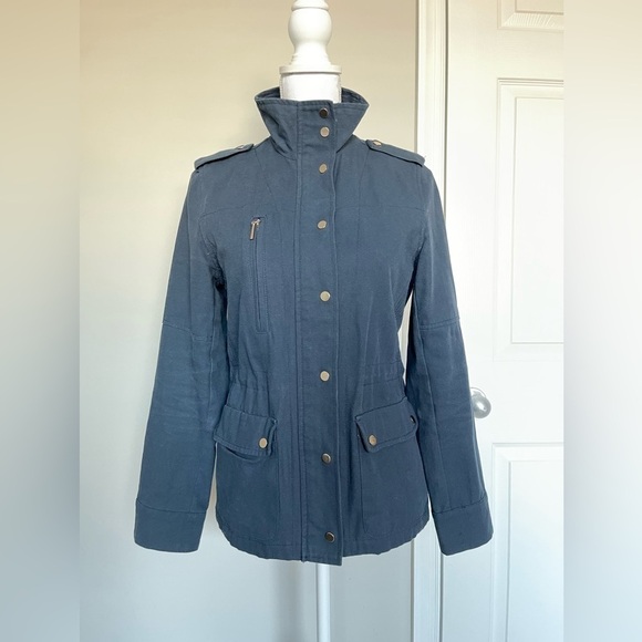 Anthropologie Jackets & Blazers - Anthropologie If By‎ The Sea blue cargo jacket S